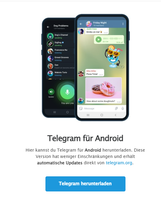 Telegram installieren